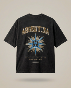 Argentina Soccer Tee — “Alma Albiceleste” Oversized Vintage Football Fan Shirt 2