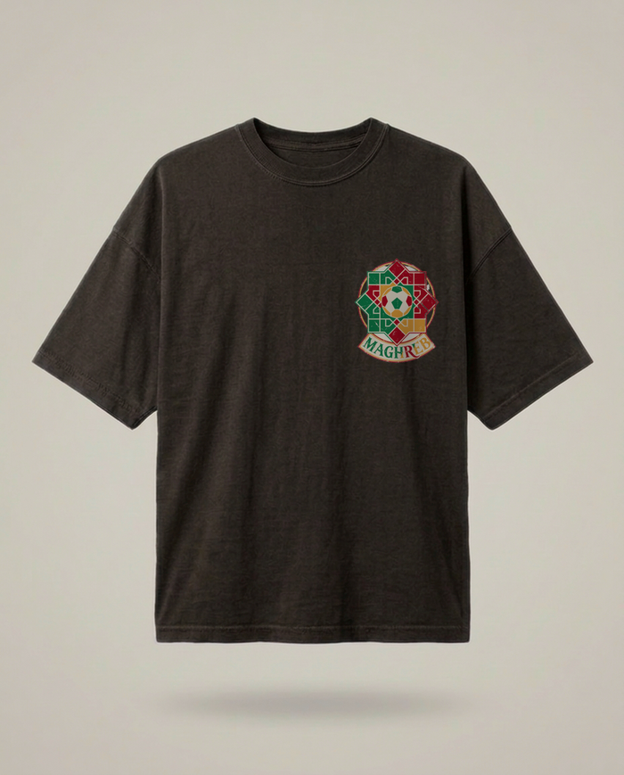 Morocco Soccer Tee — “Atlas Lions” Oversized Vintage Football Fan Shirt
