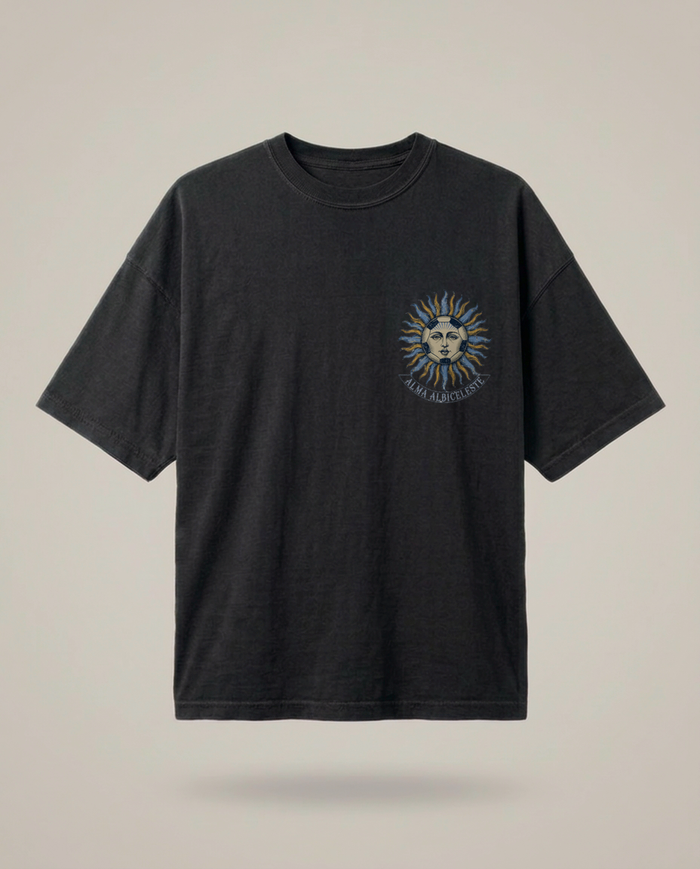 Argentina Soccer Tee — “Alma Albiceleste” Oversized Vintage Football Fan Shirt