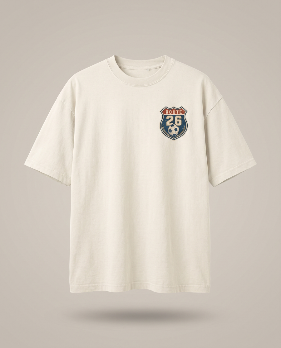 USA Soccer Tee — "The New Home" Oversized Vintage Football Fan Shirt